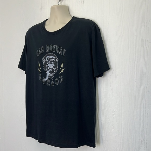 Gas Monkey - Gas Monkey Lightning Graphic Black Short Sleeve T Shirt Size XL - Picture 5 of 8